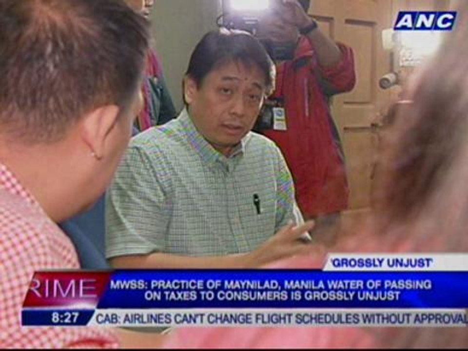 MWSS: Pass-on charges will be reduced