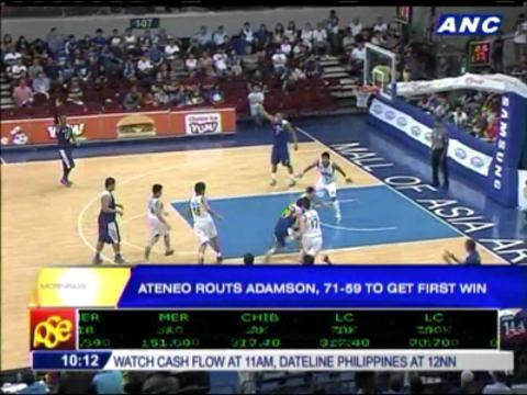 Ateneo routs Adamson for first win