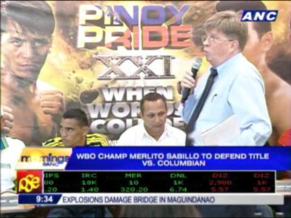 Sabillo defends WBO title vs Colombian