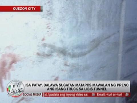 1 dead, 2 hurt as speeding truck loses brakes in QC