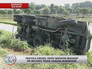 Man dead after getting hit by Army truck