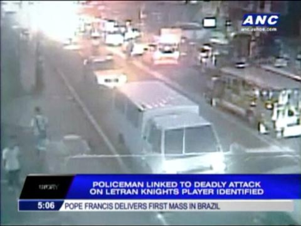 Cop named in attack on Letran cager