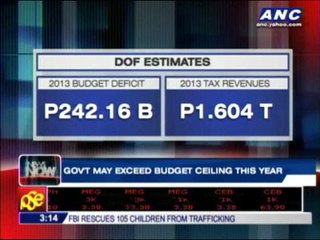Gov't may exceed budget ceiling this year