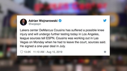 DeMarcus Cousins suffers possible ACL injury