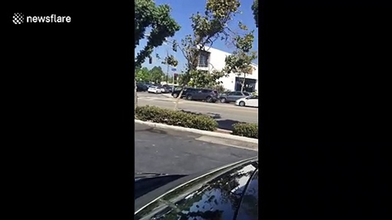 30 cents a gallon gas causes massive traffic pile-up in Los Angeles as part of Amazon TV stunt
