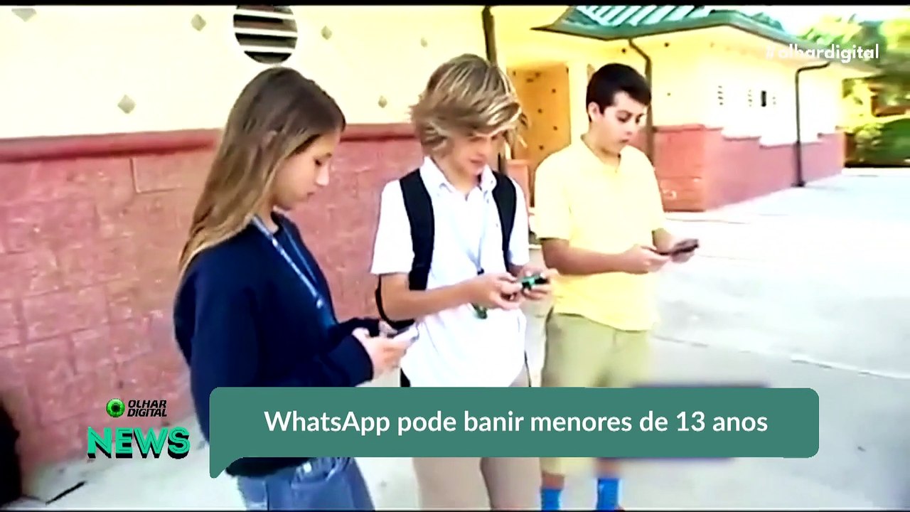 Ao vivo | WhatsApp pode banir menores de 13 anos | 15/08/2019 #olhardigital