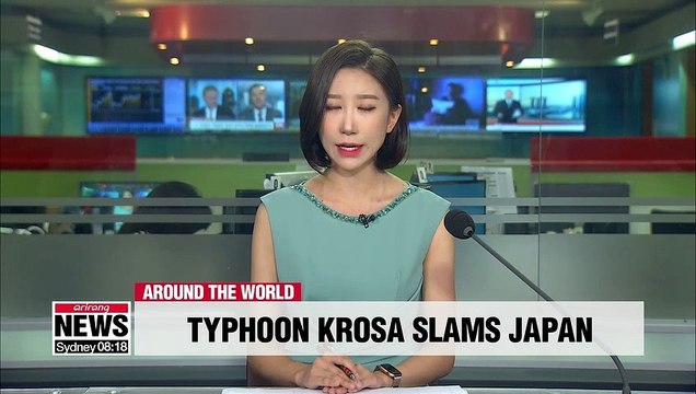 Typhoon Krosa kills one, injures more than 30 in western Japan