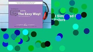 APA: The Eay Way a Quick and Simplified Guide to the APA Writing Style  Best Sellers Rank : #2