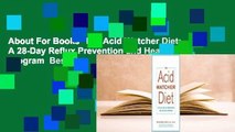 About For Books  The Acid Watcher Diet: A 28-Day Reflux Prevention and Healing Program  Best