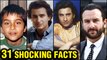 Saif Ali Khan 31 SHOCKING And UNKNOWN Facts | First Marriage, DIVORCE | Kareena - Taimur - Sara