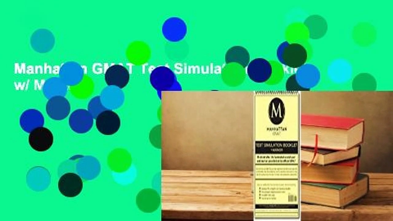 Manhattan GMAT Test Simulation Booklet w/ Marker