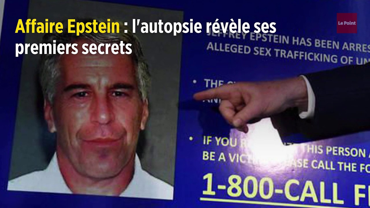 Affaire Epstein : l'autopsie révèle ses premiers secrets