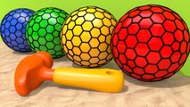 Learn Colors With Squish Ball Sand Playground Pretend for kids Nursery Rhymes