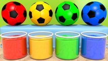 Learn Colors with Squish Ball Magic Liquids and Surprise Soccer Ball Sand Toy Playground for Kids