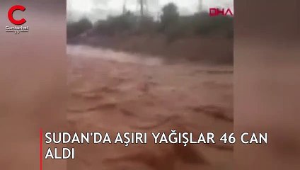 Sudan'da aşırı yağışlar 46 can aldı