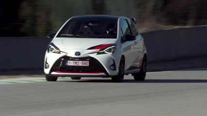 Toyota Yaris GRMN Driving on the track