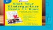 [Read] What Your Kindergartner Needs to Know: Preparing Your Child for a Lifetime of Learning