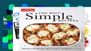 [BEST SELLING]  The Best Simple Recipes: More Than 200 Flavorful, Foolproof Recipes That Cook in