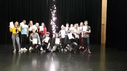 Sunderland College fireworks for A Level results day