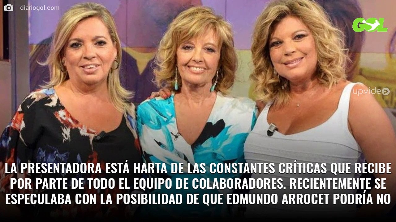 ¡María Teresa Campos la lía! “Van a salir fotos muy duras de Jorge Javier Vázquez”