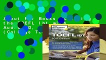 About For Books  Cracking the TOEFL Ibt with Audio CD, 2017 Edition (College Test Preparation)
