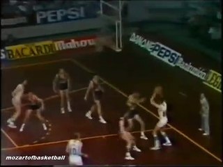Juan Antonio Corbalan offensive foul in 1981 Euroleague match vs Bosna Royal