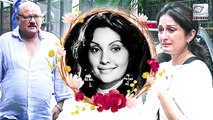 Celebs At Veteran Actress Vidya Sinha's Last Rites