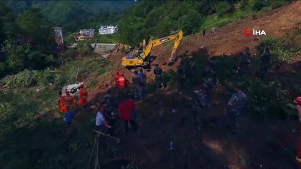 - Çin'deki Heyelanda Ölü Sayısı 7'ye Çıktı