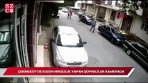 Çekmeköy'de hırsızlık yapan şüpheliler kamerada