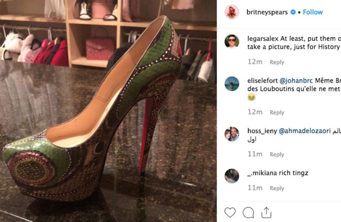 Britney spent $6k on never-worn designer shoes