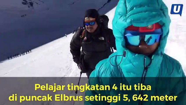 Pelajar wanita termuda tawan puncak Gunung Elbrus