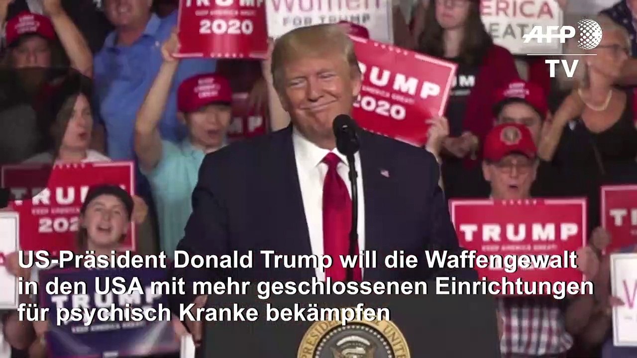 Trump will Waffengewalt mit geschlossenen Anstalten bekämpfen