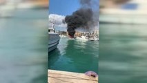 El incendio de un barco causa 6 heridos en Benicarló