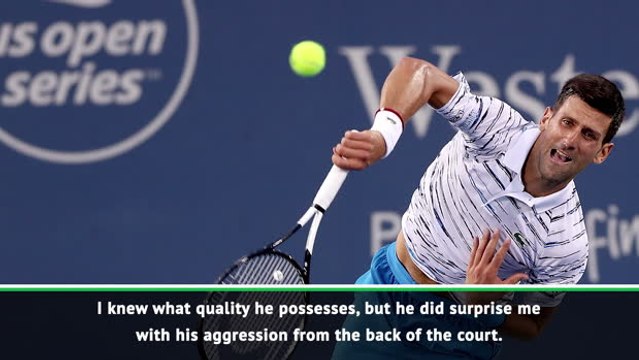 Djokovic surprised by Carreno Busta's aggression