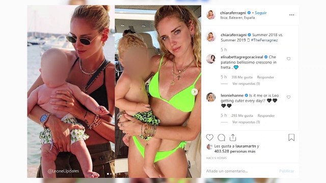 Chiara Ferragni y Fedez, como dos adolescentes en Ibiza