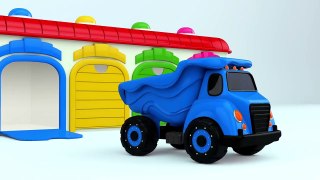 Colors for Children to Learn with Airplane Transporter Toy Street Vehicles - Colors Collection
