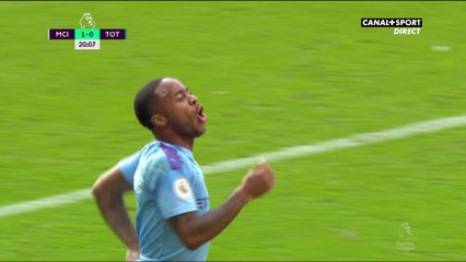Manchester City - Tottenham  : ouverture du score de Sterling pour City