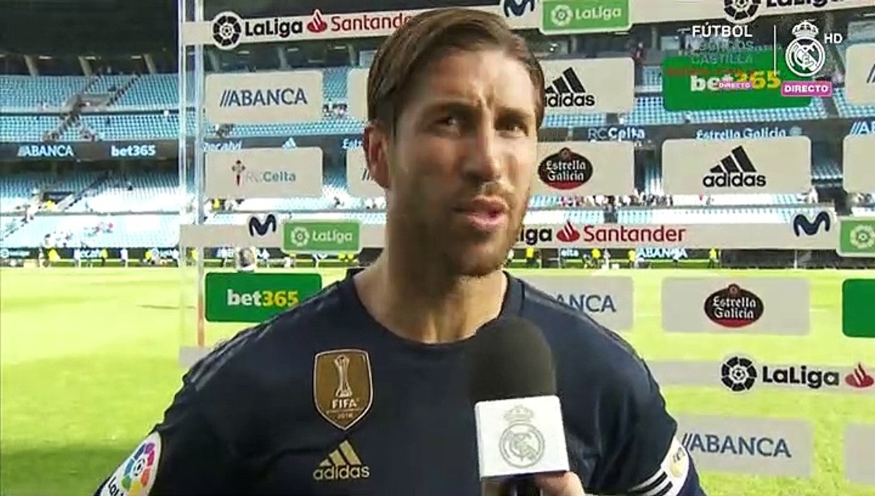 Sergio Ramos: "Hay que aspirar a las tres competiciones y seguir en una racha como la de hoy"