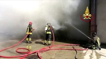 Sestu (CA) - Incendio in un centro commerciale (16.08.19)