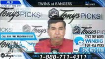 Twins Rangers MLB Pick 8/16/2019