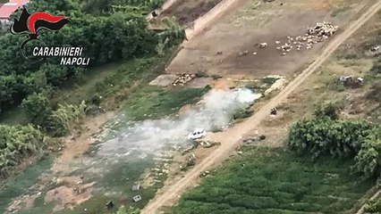 Giugliano (NA) - Roghi di rifiuti, denunciati 32 proprietari di terreni (16.08.19)