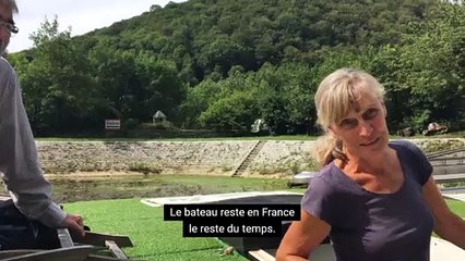Besançon, passage très fréquenté  par les plaisanciers du Doubs