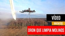 [CH] El dron que limpia los molinos de viento a 50 metros de altura