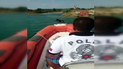 Serinlemek için girdiği gölde boğuldu
