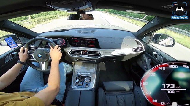 BMW X7 M50d TOP SPEED on AUTOBAHN (NO SPEED LIMIT) by AutoTopNL