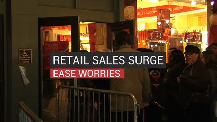 Retail Sales Surge Eases Worries