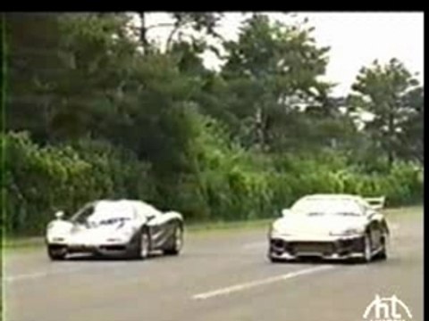 street racing - toyota supra super tuning vs mclaren f1
