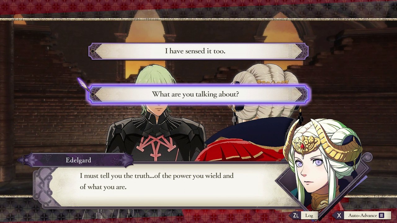 Fire Emblem Three Houses - Chapter 18 To The End Of A Dream: Edelgard Tells Byleth He Shares the Goddess's Bloodline Cutscene Switch (2019)