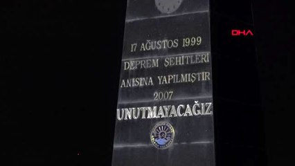 17 Ağustos depreminde hayatını kaybedenler törenle anıldı