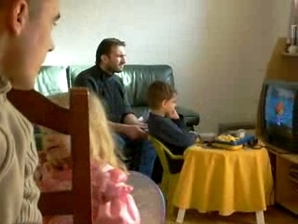 Papa et brice à la console